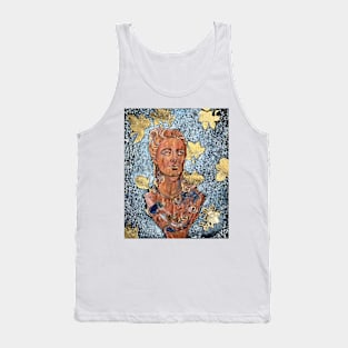 Copper Bust and gold leaf Tank Top